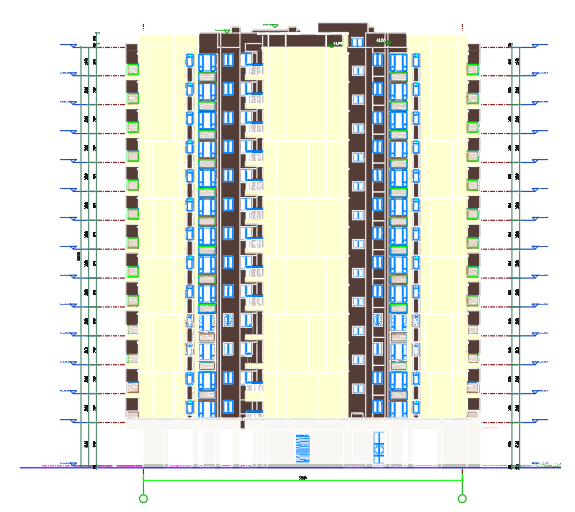 图元颜色按Revit真彩色导出(右)不勾选(左)3
