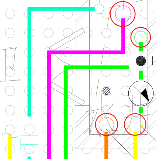 立管圆圈按外径导出